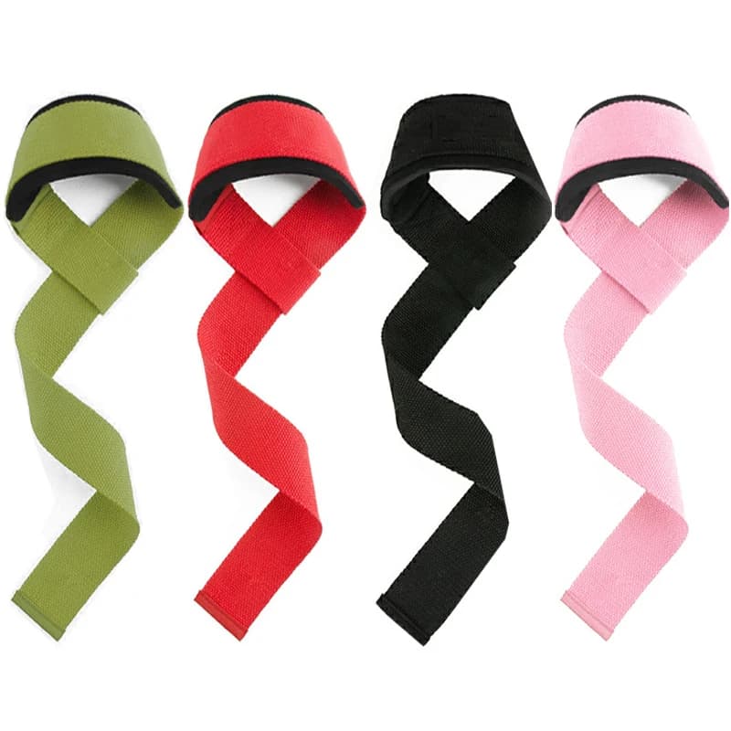 Cinghie per sollevamento pesi Cinghie da polso per sollevamento in silicone antiscivolo Allenamento per la forza Stacco Crossfit Manopole Supporto per polso