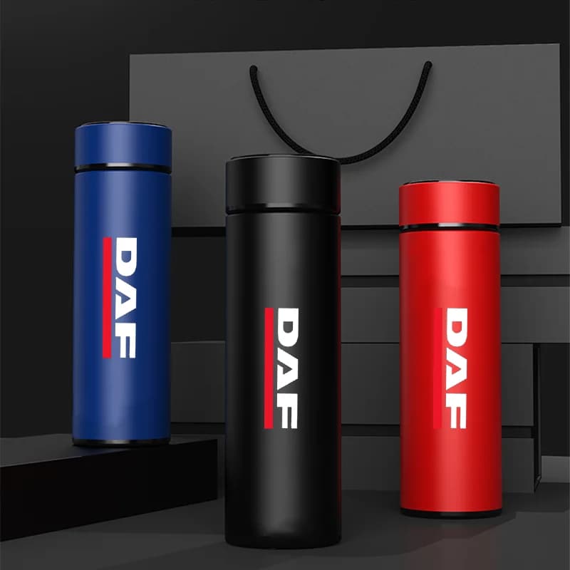 500ml Intelligent Car Thermos Cup Tea Coffee Vacuum Flask Display della temperatura bottiglia d'acqua intelligente per DAF XF 95 105 CF LF VAN lf