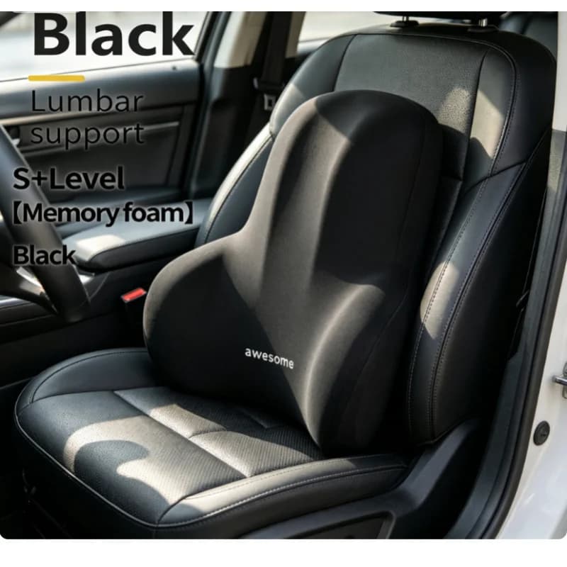1Pc Memory Foam Lumbar Support Cushion Waist Pillow Pain Relief Pad for Car Office Gaming Chair and Postpartum Waist Support