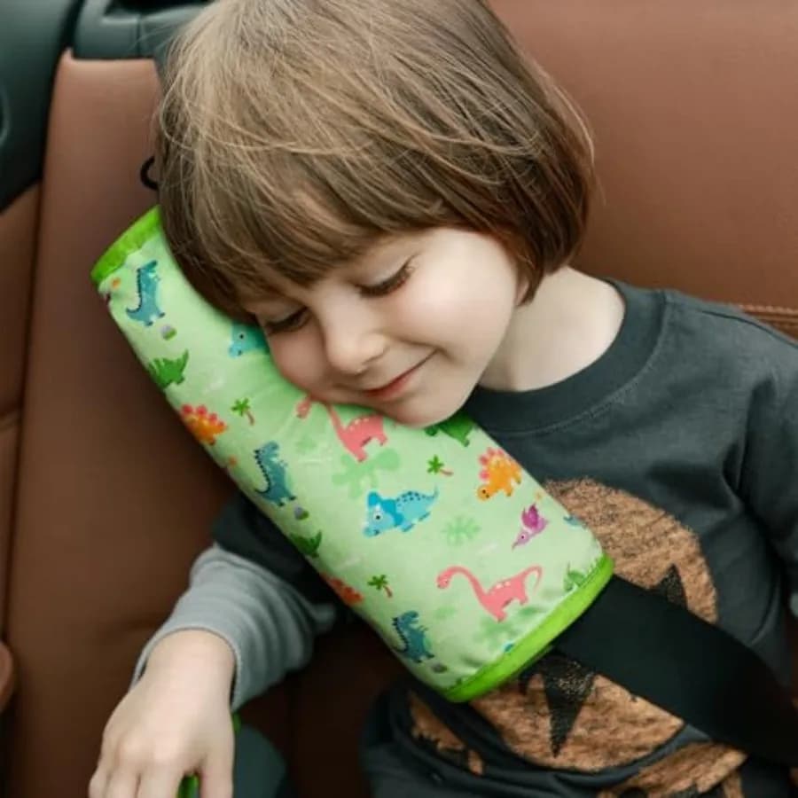 COOLBEBE Seat Belt Pillow for,Extra Soft Toddler Travel Pillow for Car Seat, Universal Carseat Strap Cushion Pads for Childs Ba