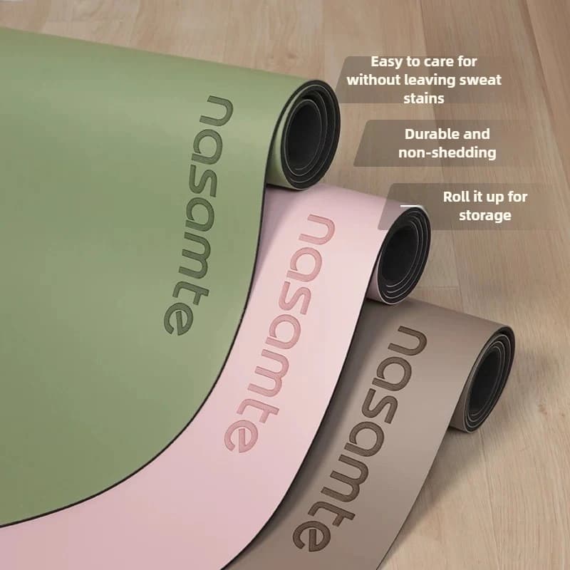 Pure Color Rubber Anti-slip yoga mats - Professional study equipment for women's fitness, often exercises mat Pilates