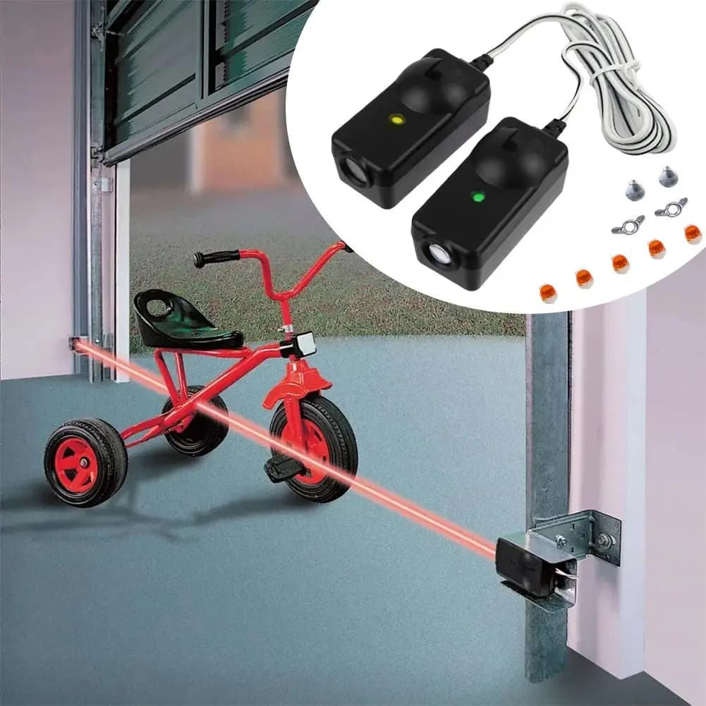 Kit Sensore di Sicurezza per Porta del Garage con Staffa 41A5266-1 Compatibile con Liftmaster Sears Wayne 1997-Attuale, Kit di Ricambio Durevole