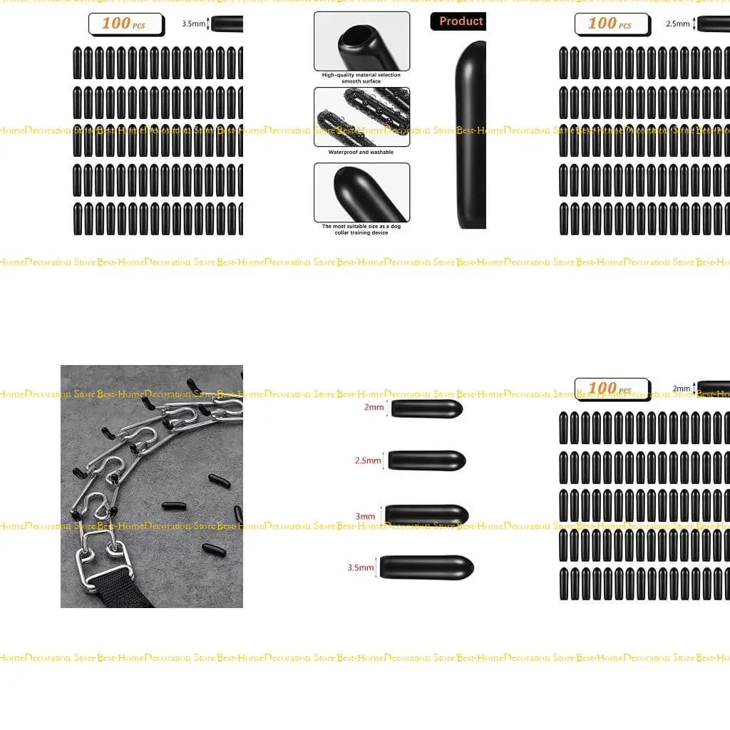 Punte da 12 pd pungini set 100 punte gomma pizzico addestramento cotto collare 4 dimensioni