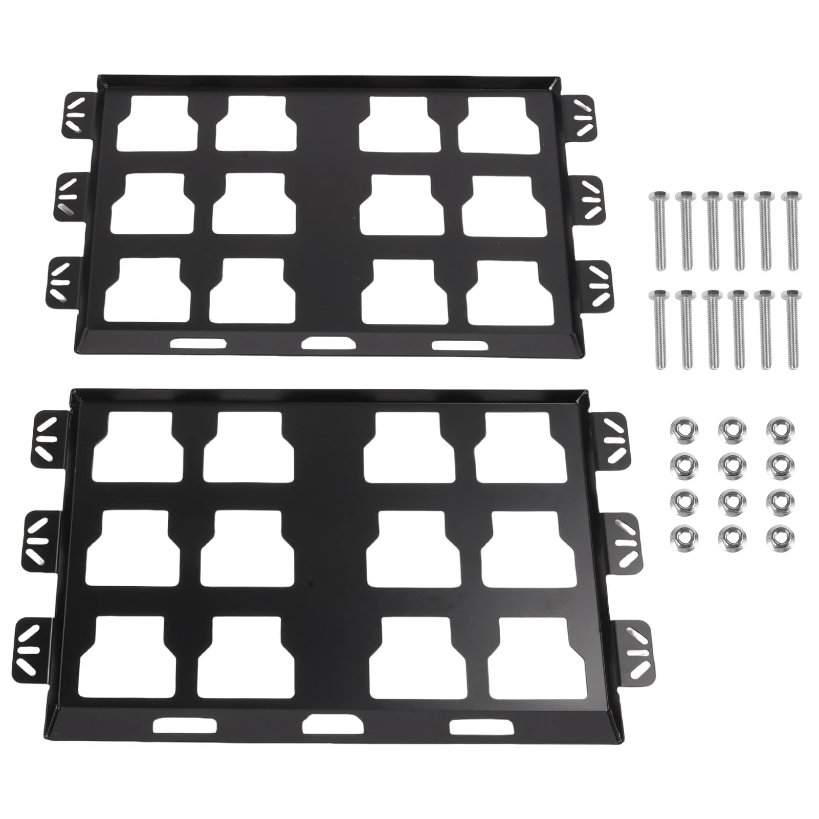 Confezione da 2 Piastre di Montaggio in Metallo da 100 Libbre Compatibili con il Sistema di Organizzazione e Stoccaggio Attrezzi Milwaukee Packout