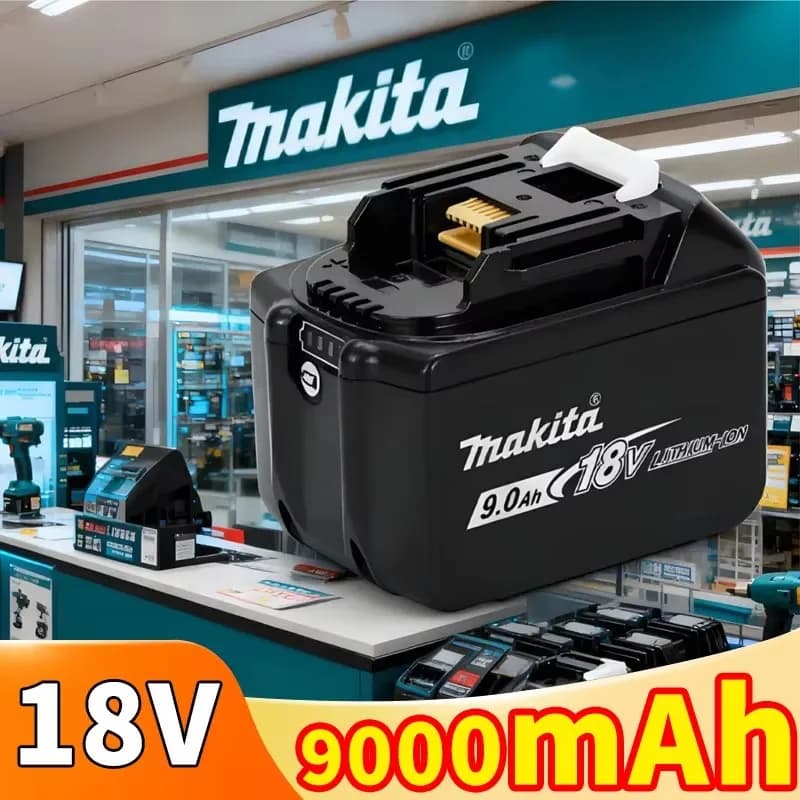 Potente Batteria LXT da 18V 9.0Ah | 100% Originale Compatibile con Makita BL1860 BL1850 per Trapano, Avvitatore a Impulsi, Utensili da Taglio