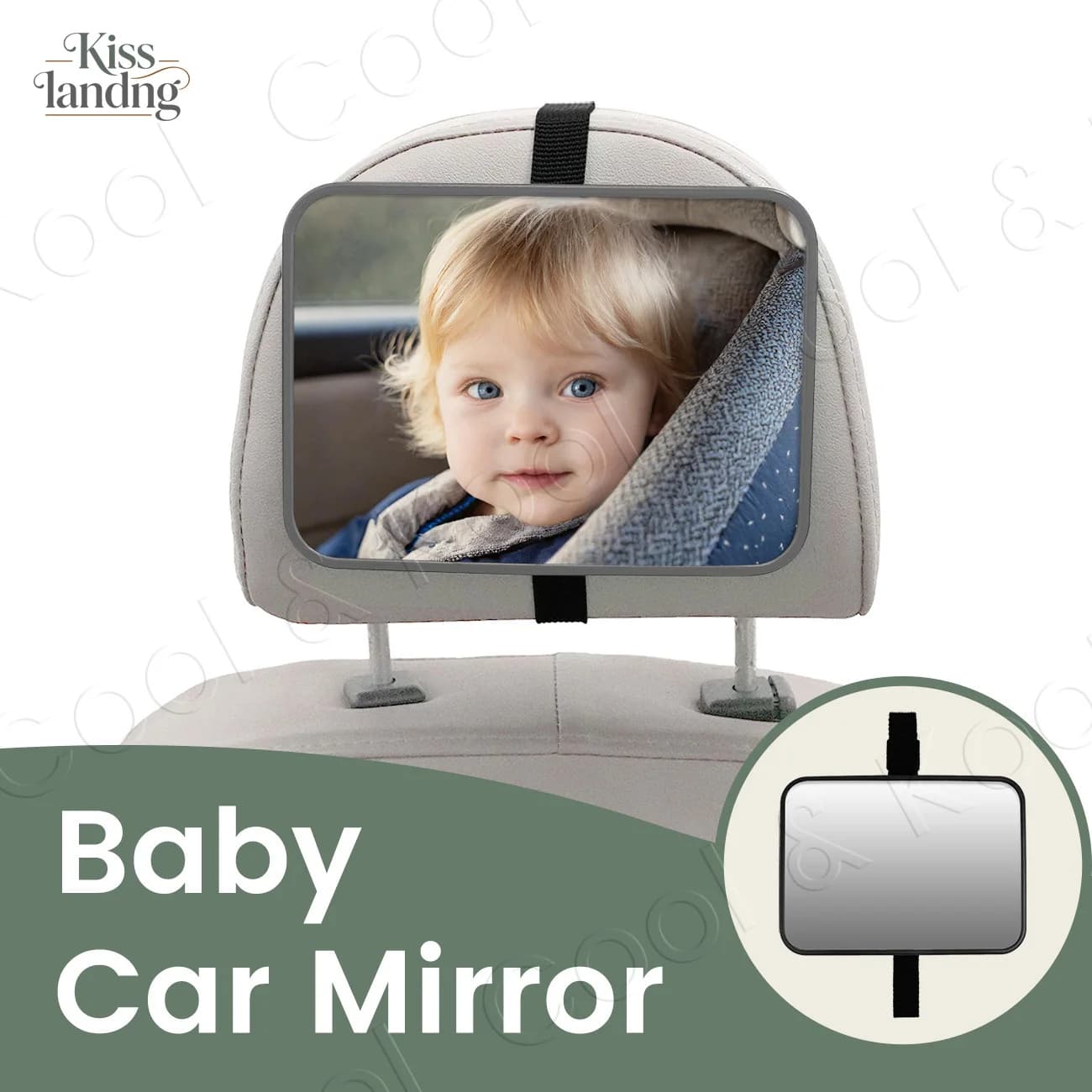 Specchio universale infrangibile per auto per bambini, testato agli urti con ampia vista per un monitoraggio sicuro e la pace della mente