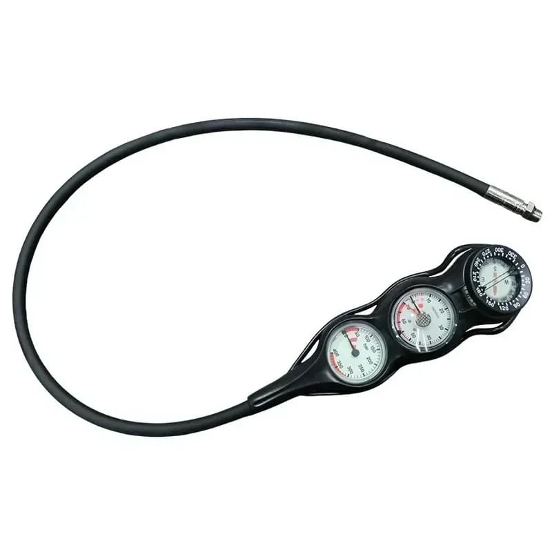 In stock Submersible Scuba Diving Console Compass Depth Triplet Pressure Gauge for Underwater Equipment
