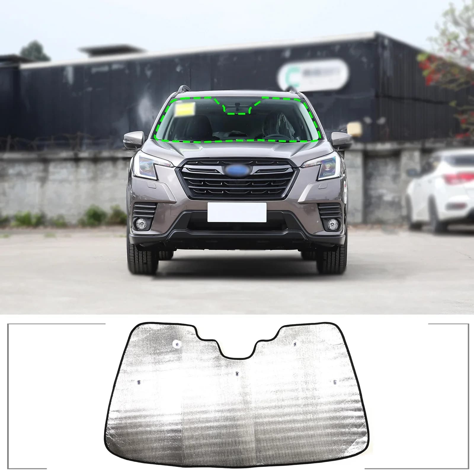 Parasole per Auto, Protezione UV per Parabrezza, Schermo Termico per Finestrino Anteriore, per Subaru Forester SK 2022 2023 2024, Accessori Auto