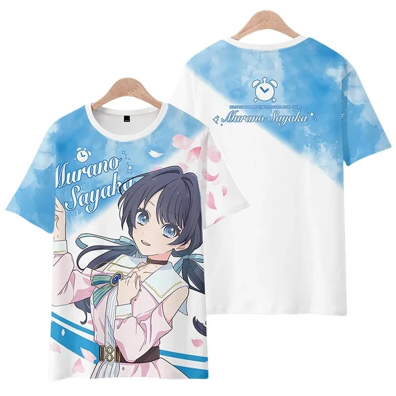 School Idol Club T-shirt con stampa 3D Donna Uomo Murano Sayaka Otomune T-shirt per bambini