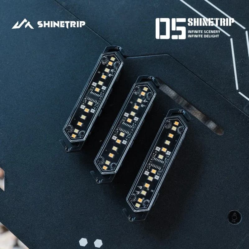 Shinetrip 05 Corda Tattica con Fibbia, Luce di Avvertimento, Luce Decorativa per Atmosfera, Luce per Tenda, Corda Luminosa