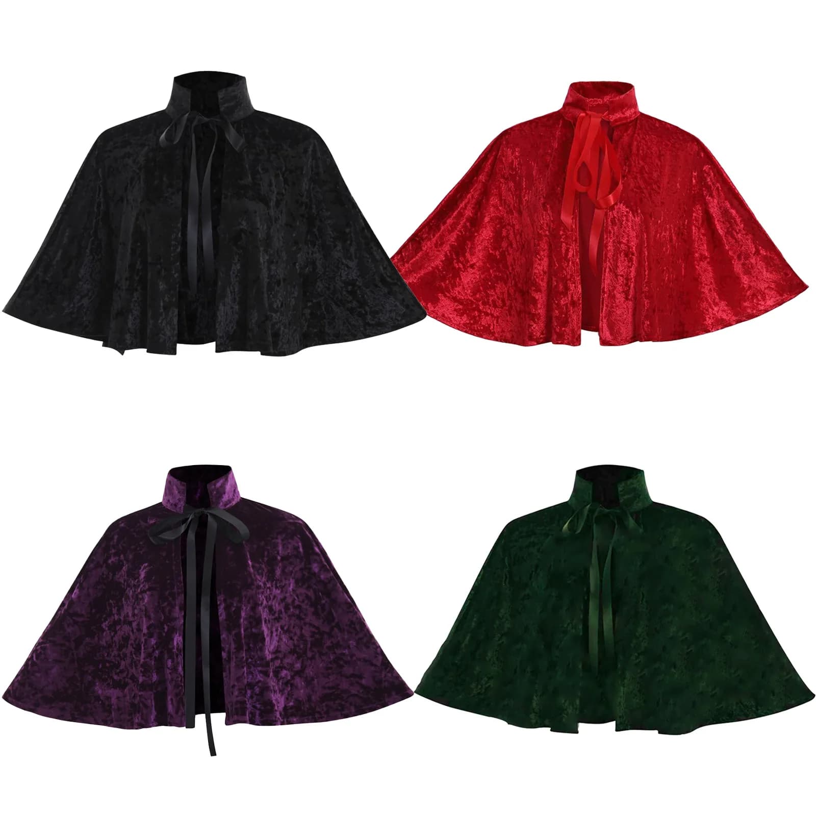Victorian Lolita Women’s Short Shawl Cape Victorian Witch Shawl for Cosplay and Halloween Parties
