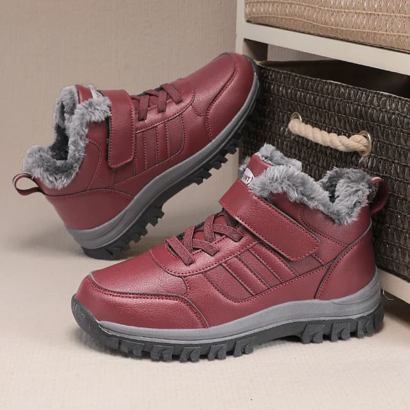 ELUVA Stivali da neve impermeabili da uomo Stivali termici invernali Scarpe da esterno calde antiscivolo Calzature termiche da escursionismo leggere per uomo