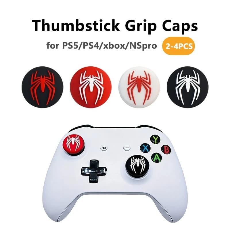 2-4pcs Silicone Thumb Grip Cap Cover for PS4 PS5 Xbox Series XS Switch 2 Pro Game Joystick Controller Accessories Thumbstick