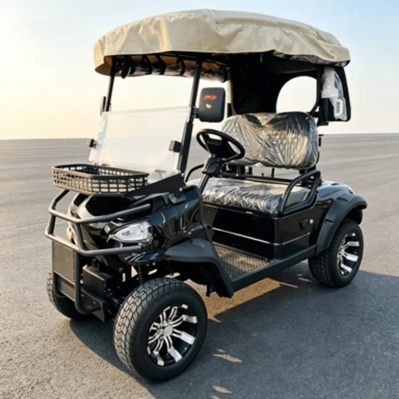 2026 New Cost-Effective 2 Seater Club Car Electric Golf Cart CE DOT Ball Washer Golf Bag Rack And Basket Golf Bag Rain Cover
