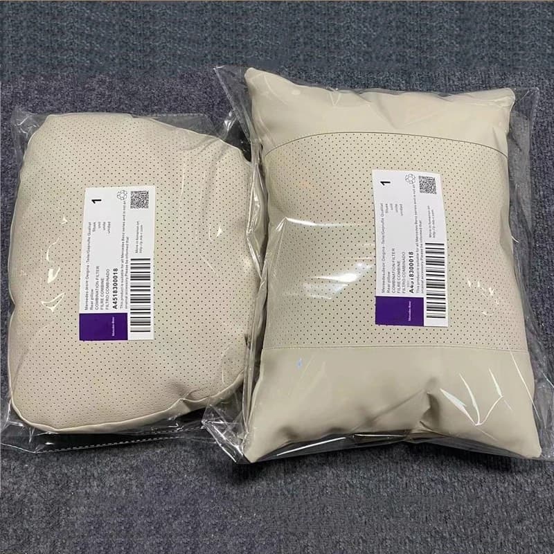 Set da 2 cuscini per il collo in memory foam per auto e cuscini di supporto lombare | Poggiatesta dal design ergonomico, antistatico e confortevole