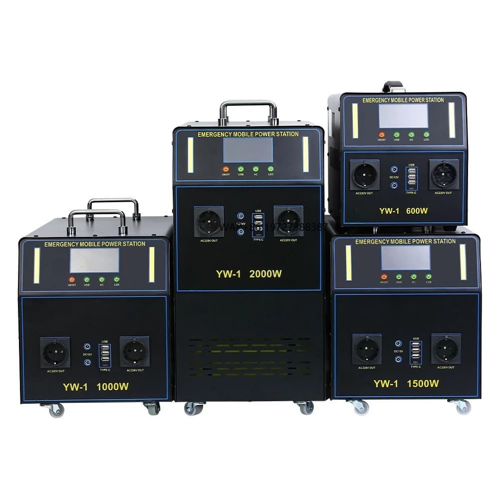 Generatore Solare Portatile da 3000 Watt Espandibile per Emergenze Auto, Set da Campeggio con Avviatore d'Emergenza a Ioni di Litio Puro da 3000 Watt