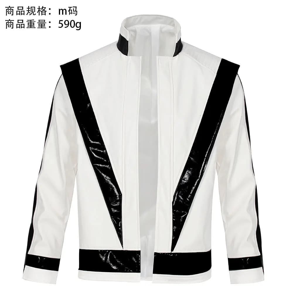 MJ Costume da spettacolo teatrale Michael Jackson Costume cosplay Michael Jackson Giacca da thriller di Halloween