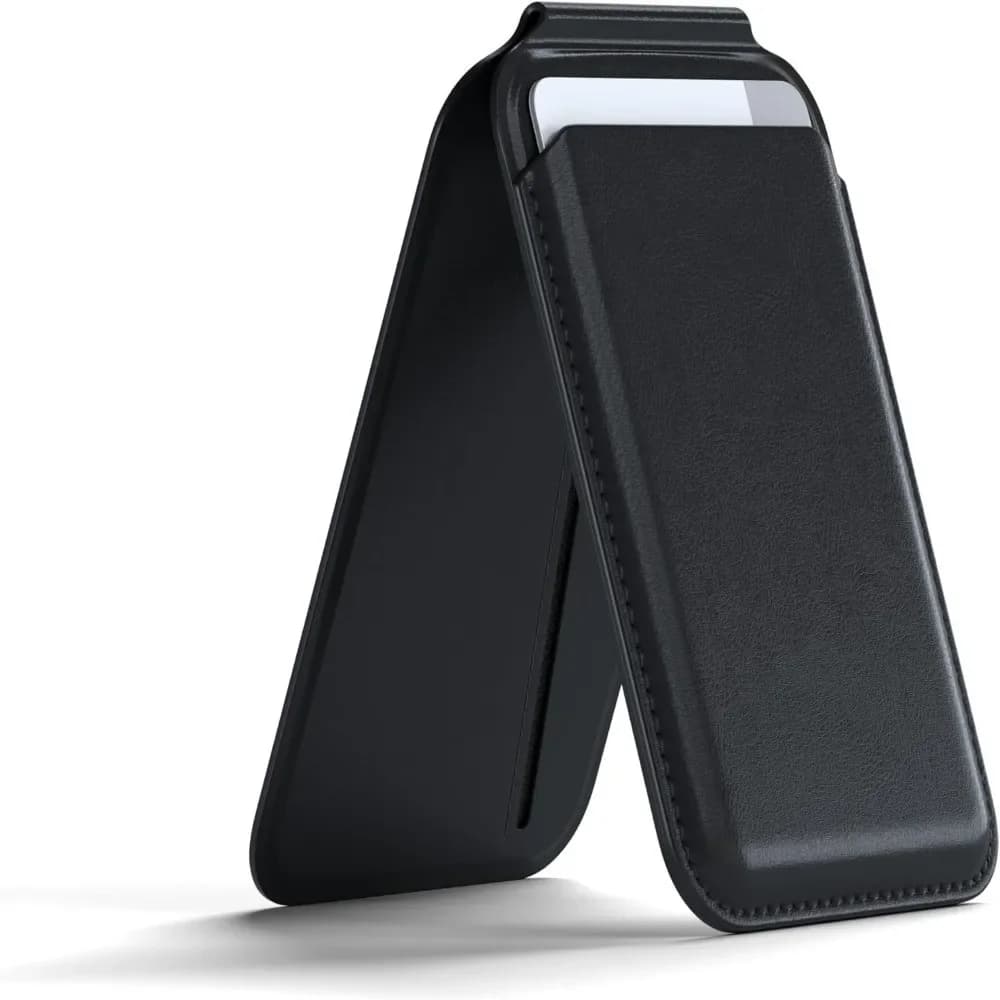 Official Sate-chi Magnetic Card Holder for Magsafe for iPhone Original 17Pro Max Air 16 15 14 13 12 Wallet Phone Holder