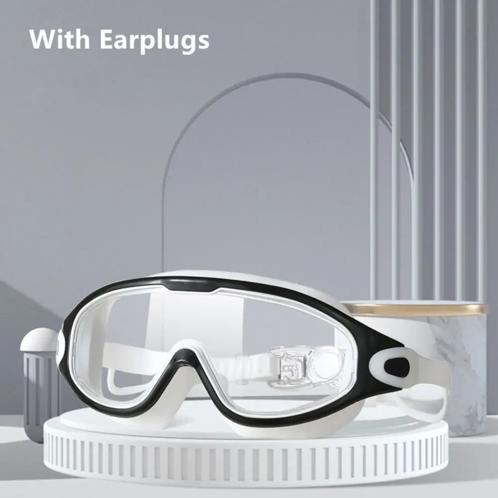 Waterproof Adjustable Anti-Fog Silicone Anti-UV Big Frame Diving Eyewear Swimming Goggles Swimming Glasses Swim Eyewear