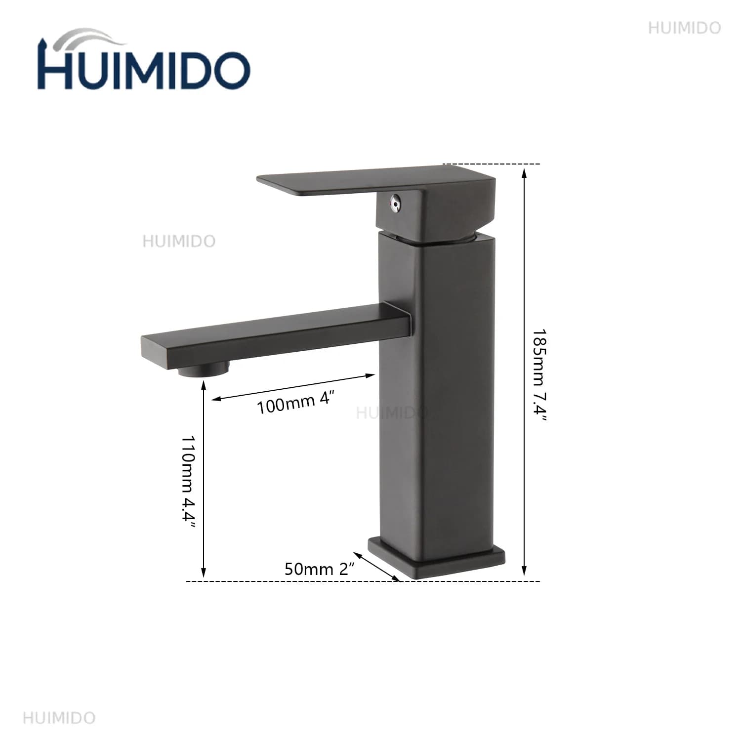Bathroom Basin Faucet Black Chrome Brush Nickel Wash Sink Mixer Tap Stream Spray Deck Mounted Hot & Cold Mixer Taps