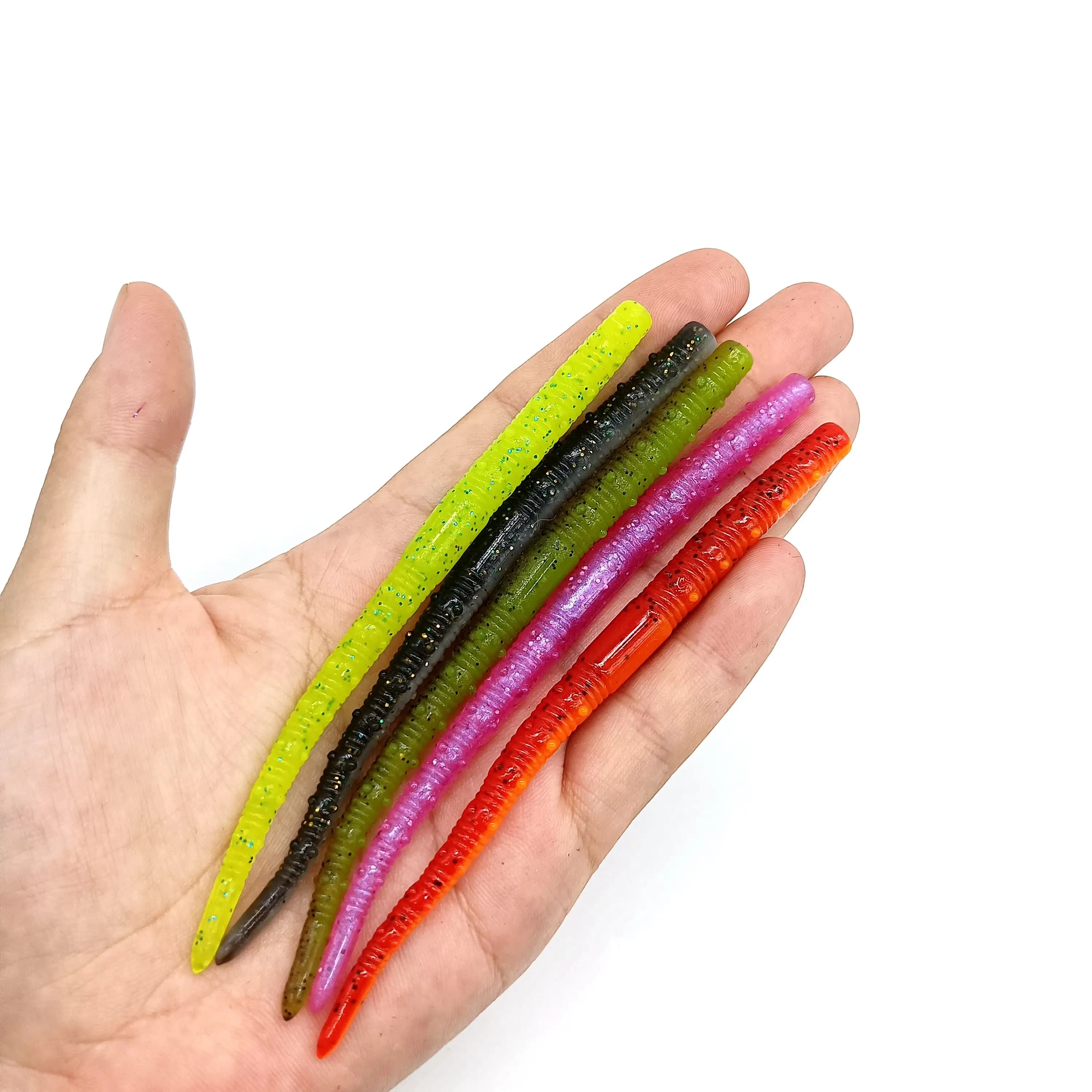 DUODUOYU 5PCS TPE soft fishing baits 120mm 3.2g artificial baits for fishing worms in Silicone crankbait fishing equipment