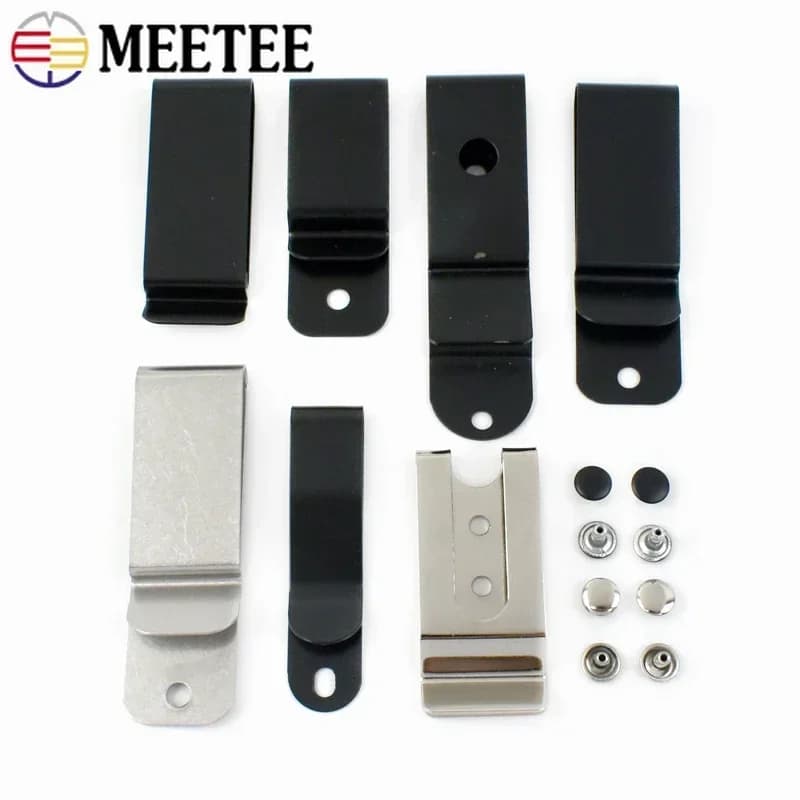 2/5/10 pezzi Meetee clip da cintura in metallo portafoglio fibbia gancio cintura chiusura tasca anello fondina guaina clip accessori hardware fai da te