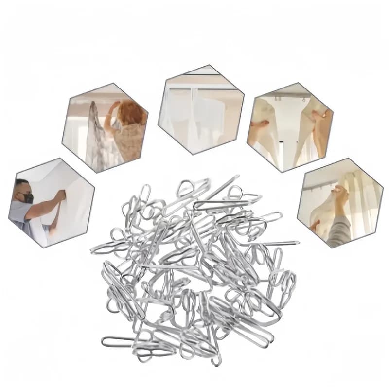 Pack of 11 Butterfly Drape Hooks, Sturdy, Decorative, No Fabric Scratch, for Curtains, Door and Shower Curtains