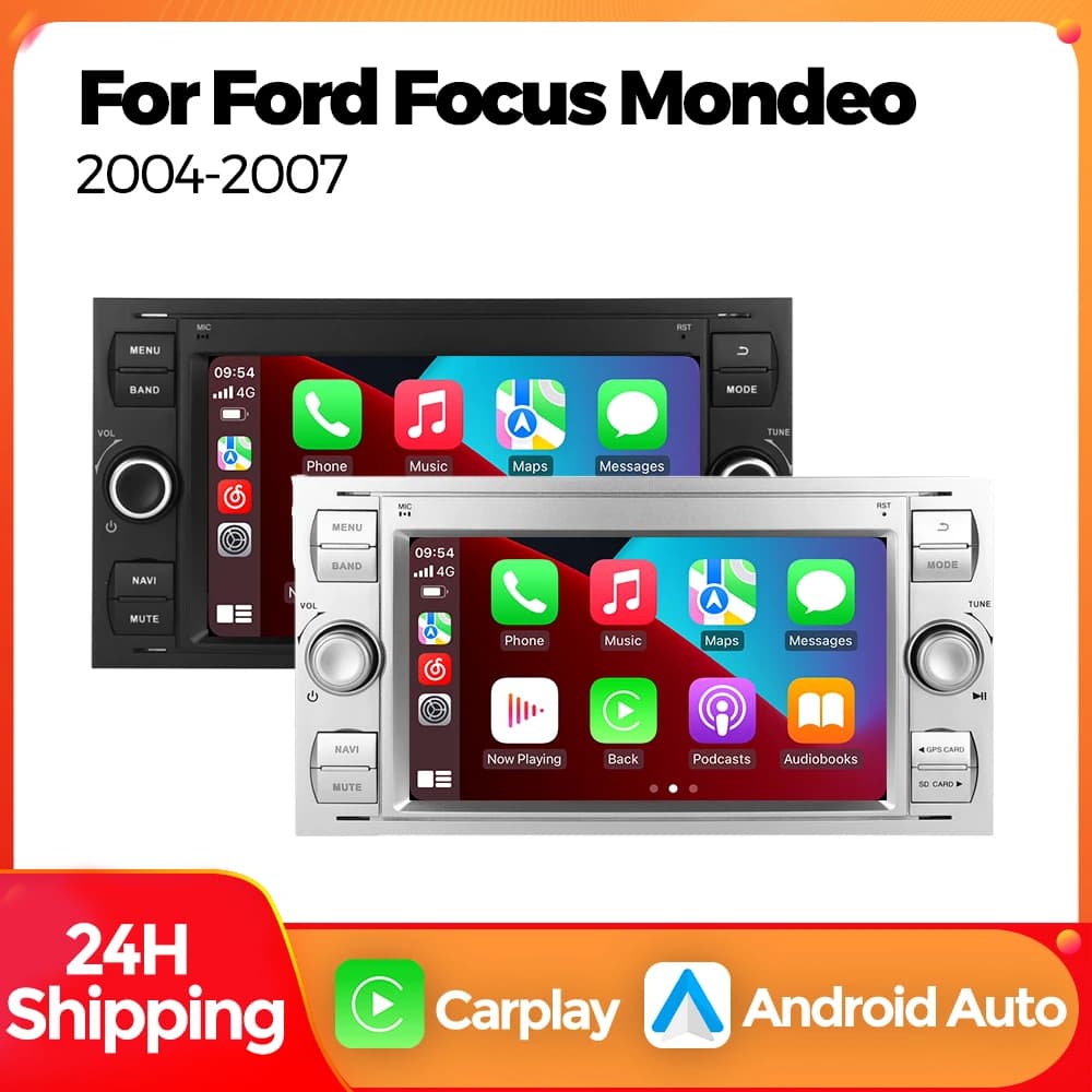 MEKEDE Carplay lettore multimediale per autoradio Android per Ford Mondeo S-max Focus C-MAX Galaxy Fiesta Transit Fusion Connect Kuga