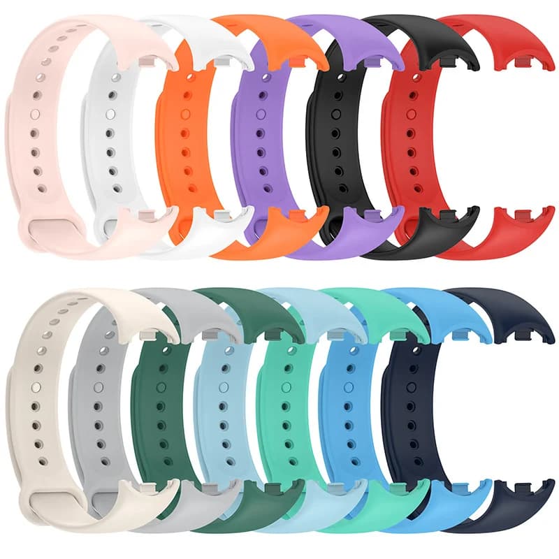 Soft Silicone Strap for Xiaomi Mi Band 10 9 8 Rubber Sport Bracelet Correa Xiaomi Smart Band 8 9 10 NFC Accessories