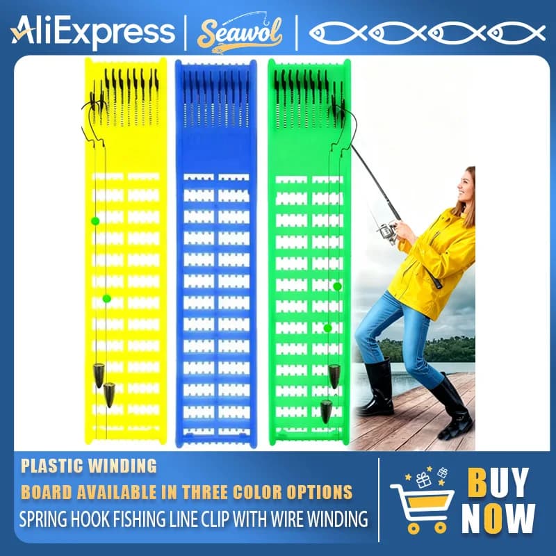 Organizer for fishing gear, gift box for leader with lanyard love with slot for hook, portable equipment tray