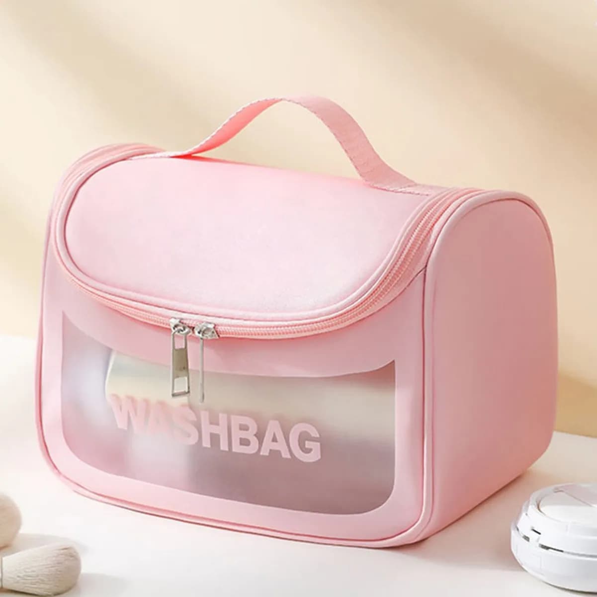 Portable Multifunctional Travel Cosmetic Bags For Women Wash Bag Waterproof Swimming Bag Large Capacity Makeup Bag