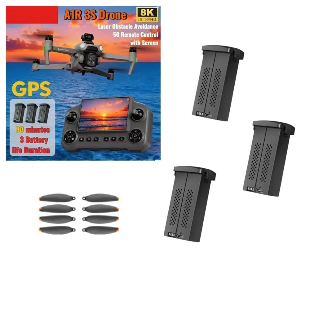 Batteria GPS A1R 3S 7.4V 3000mAh, Accessori Originali / Elica a Foglia d'Acero / Parti per Drone A1R 3S GPS