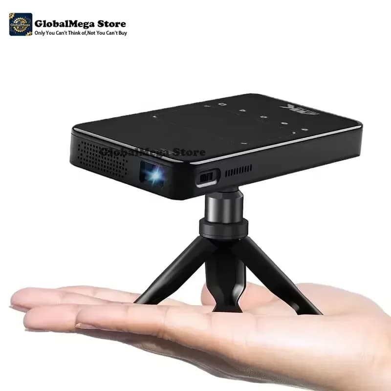S90 Portable Pocket Mini Projector 3D 4K 3LED DLP Full HD Wifi Function with Battery Outdoor LED 32 GB 30000 Hours Led Lamp