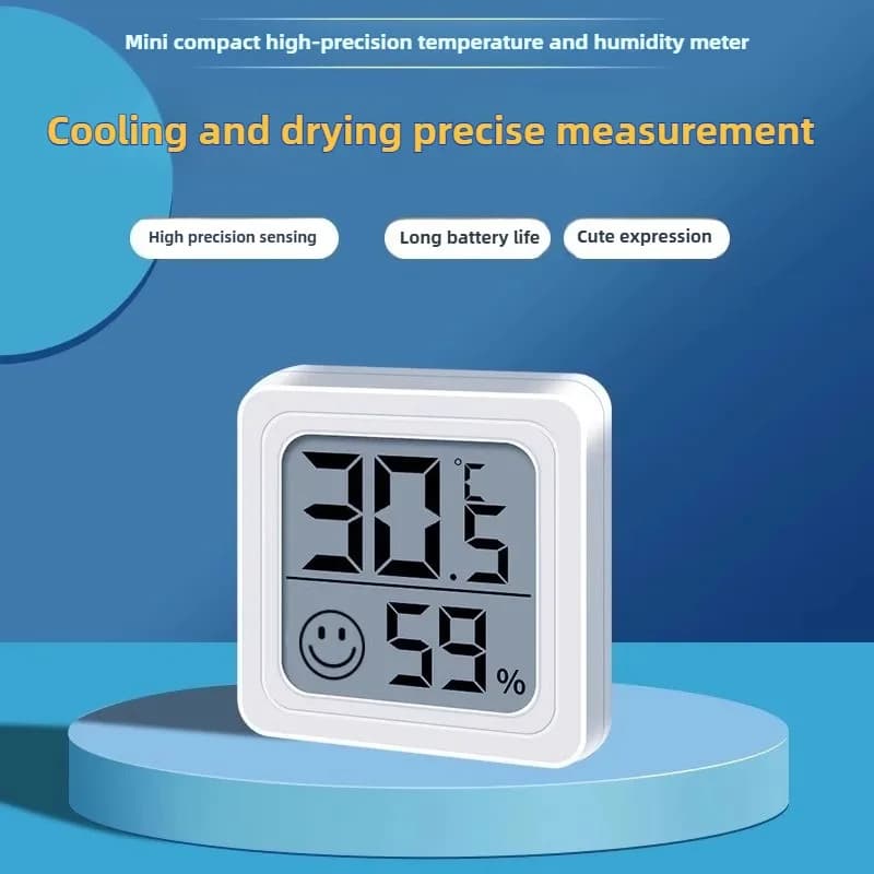 Indicatore di temperatura per mini termometro digitale igrometro con sensore per montaggio a parete Schermo LCD per uso domestico