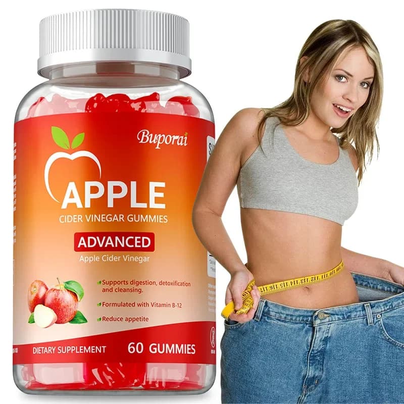 Flavored apple cider vinegar - Stay fit, weight management, metabolism and detoxification, weight loss - 60 pieces