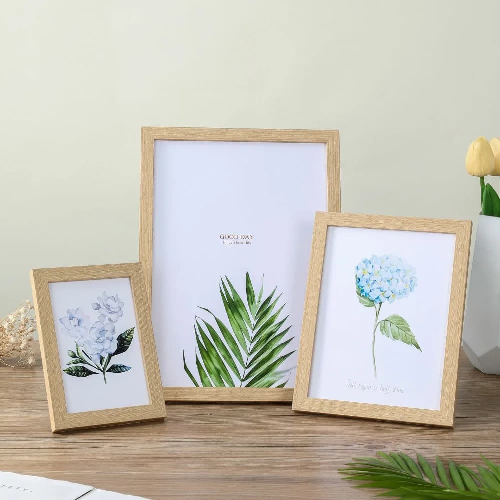 Cornice in Legno Utile per Foto da 6, 8, 10 Pollici, Decorazione Murale e da Tavolo, Commemorativa