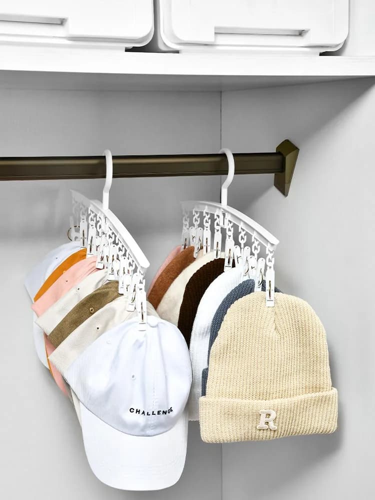 Multi-Gancio Stendibiancheria Anti-Vento per Calzini e Linen Intima, Stendino Anti-Slip with Clamps, Clothes rack