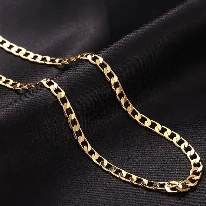 Hot Fine 40-60 cm Sterling Silver 18K Oro Speciale 8mm Collana a catena laterale per uomo Donna Gioielli Festa di nozze Regalo di Natale