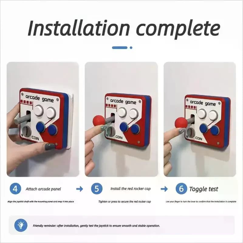 Game Gift Retro Console Joystick Switch Creative 3D Decoration Arcade Panel Socket Control Toys