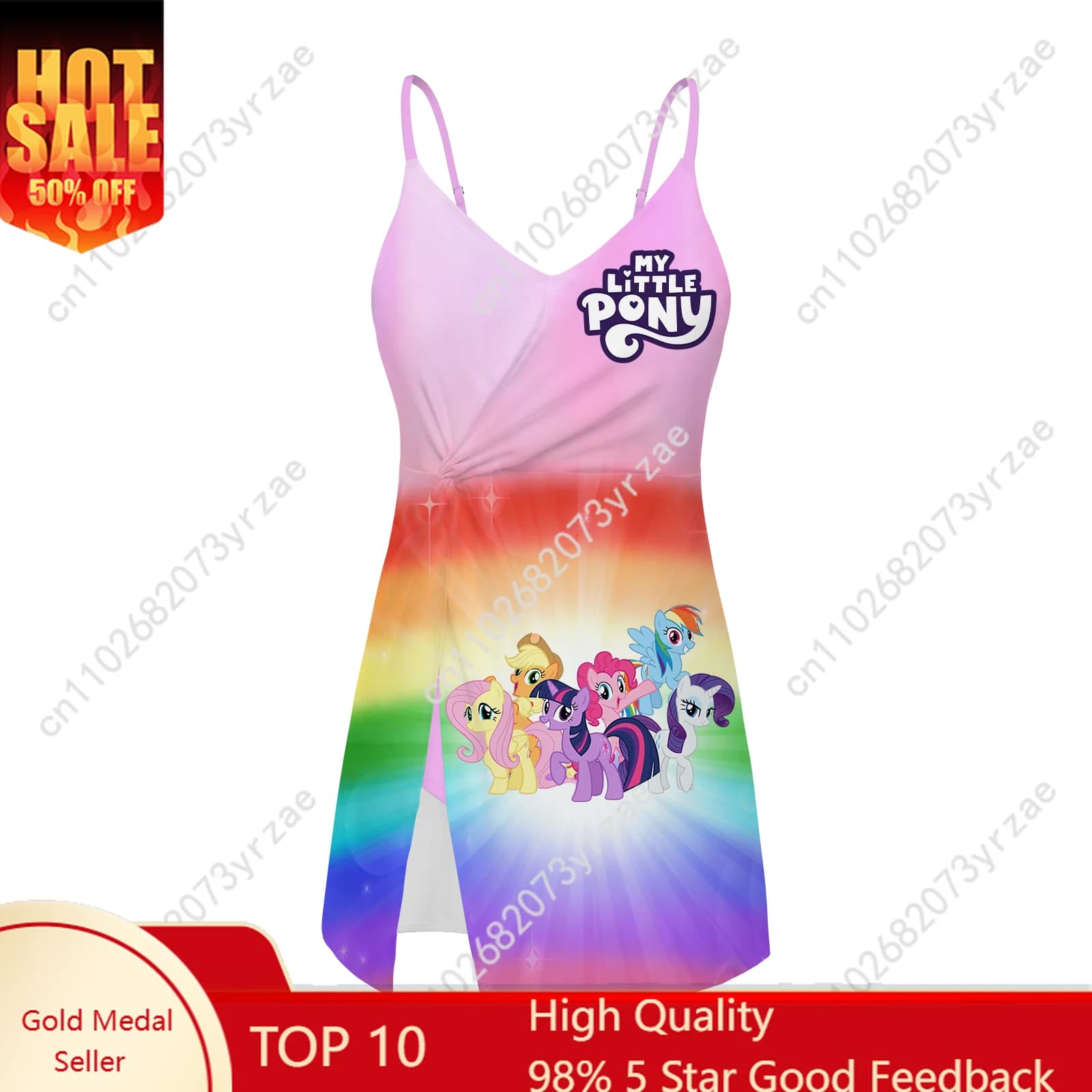 Costumi da Bagno My Little Pony per Donne, Costume da Bagno Moda Amiche, Comodo Bikini Personalizzato Sexy per Cosplay
