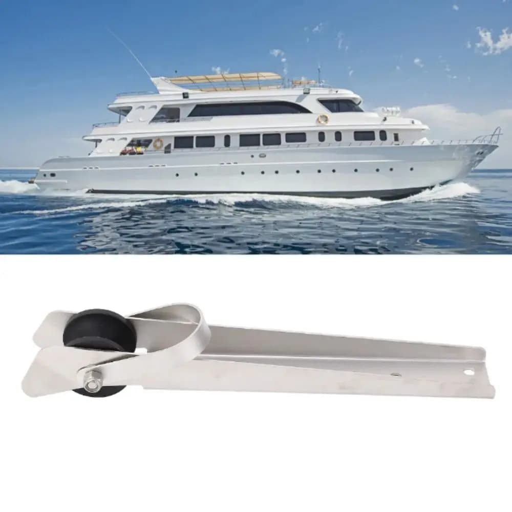 Ruota di Ancoraggio da 390mm in Acciaio Inox 316, Staffa per Ancora Autolanciante, Accessori per Imbarcazioni Resistenti