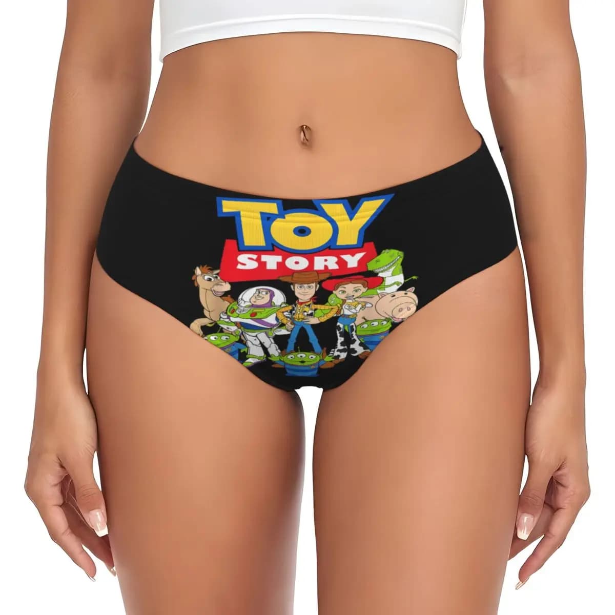 Mutandine Personalizzate da Donna con Personaggi Anime, Traspiranti, Woody, Buzz Lightyear, Jessie