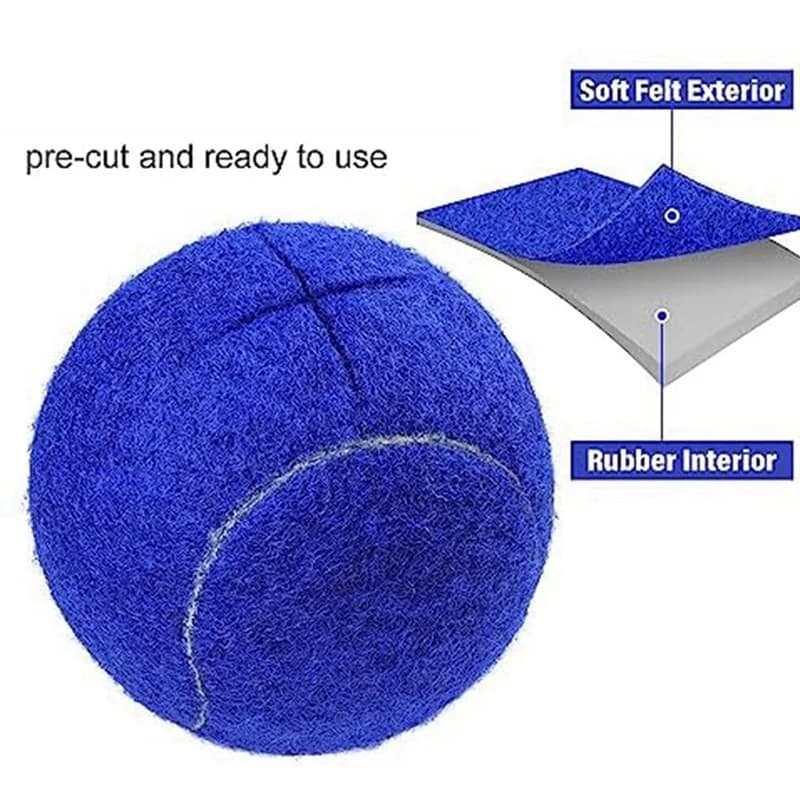 Palline da tennis da 8 pezzi per camminatori Palline da tennis premium per gambe di mobili e protezione del pavimento duro