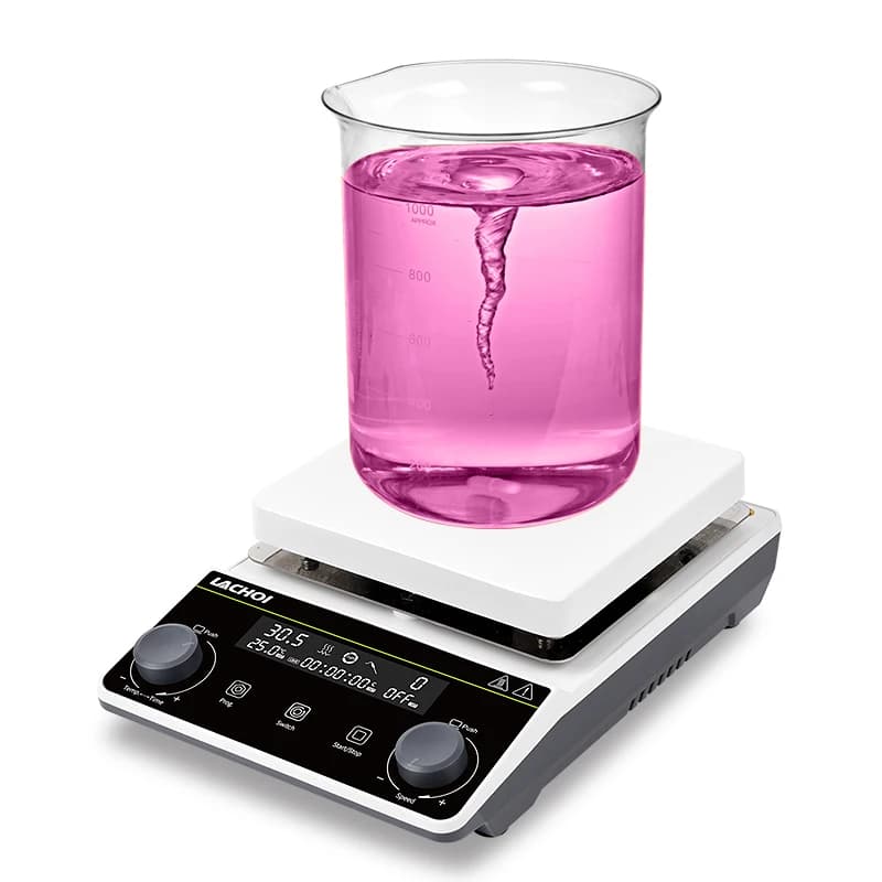 Agitatore magnetico in plastica di nuovo design LCH con piastra riscaldante LCD con agitatore Miscelatore da laboratorio con agitatore elettrico