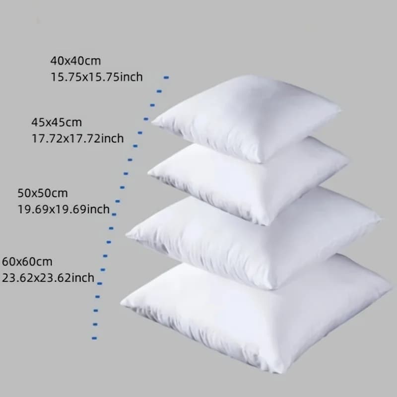 standard white bounce back cushion cushion core sofa seat car decorations home cushions 30x30/40x40/45x45/60x80 cm