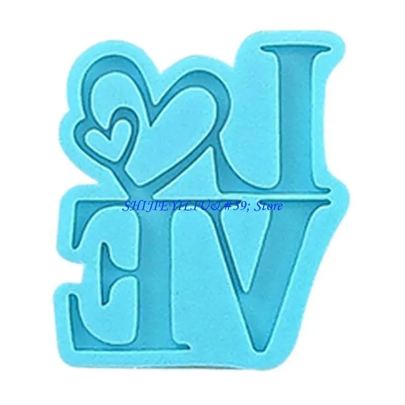 E21F Stampo portachiavi in silicone con per decorazioni fai da te Stampo pendente in resina