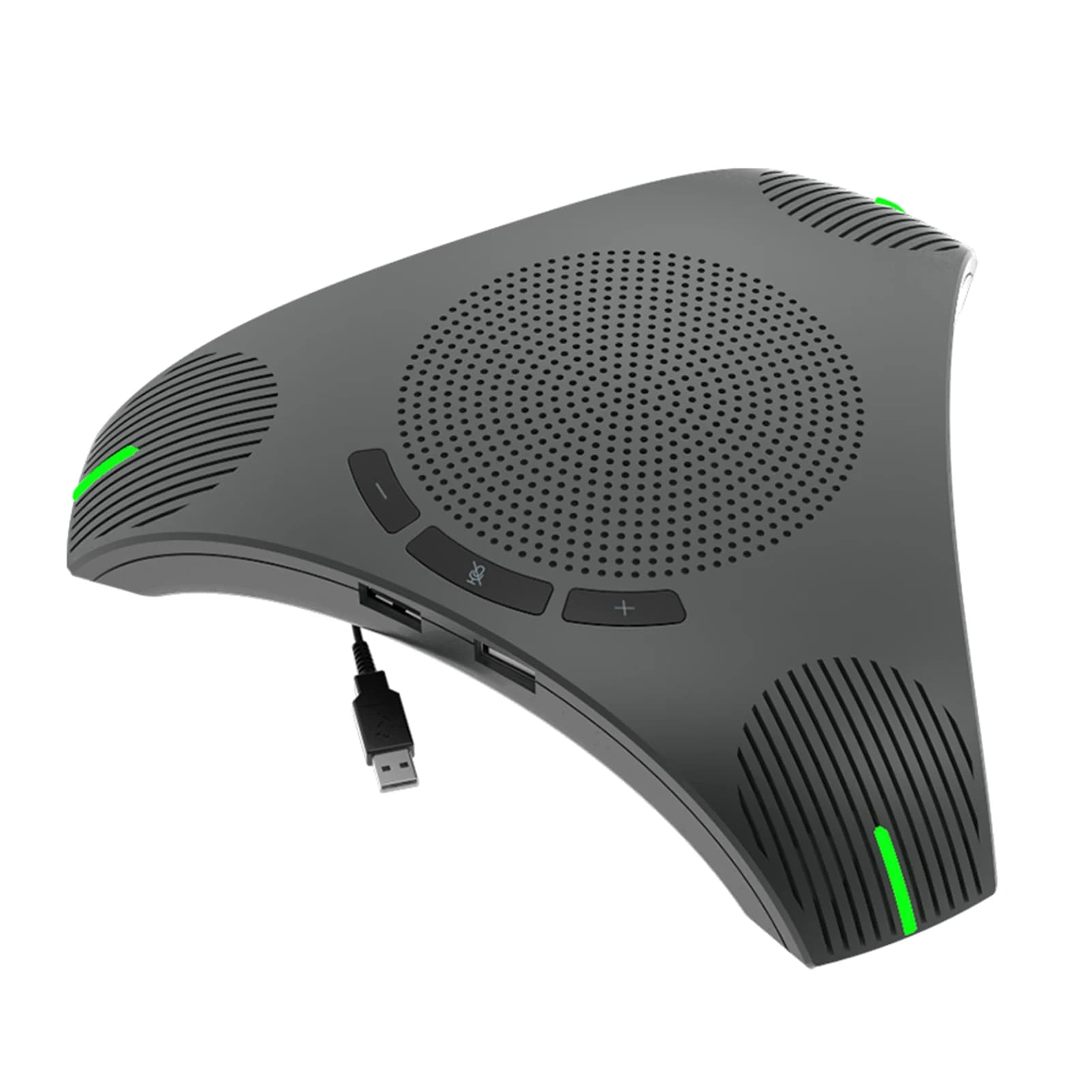 Microfono per conferenze con vivavoce USB Microfono per computer omnidirezionale 360 ° Pickup vocale con tasto Mute per Skype/videoconferenza