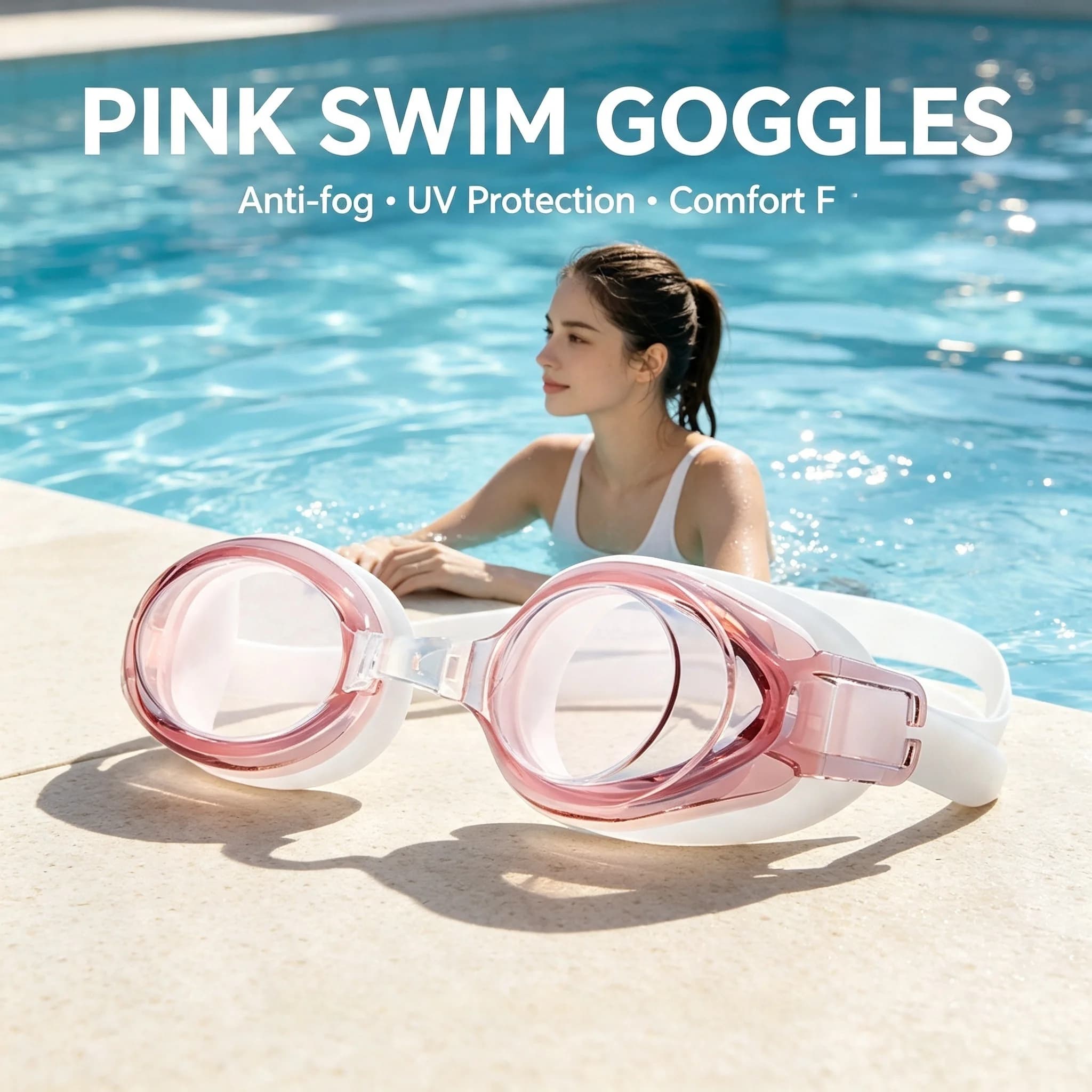 Practical Silicone Adult Swim Goggles Minimalist Multi Function Waterproof Anti Fog UV Protection Soft Leakproof Eyewear For Swimming Pool Beach