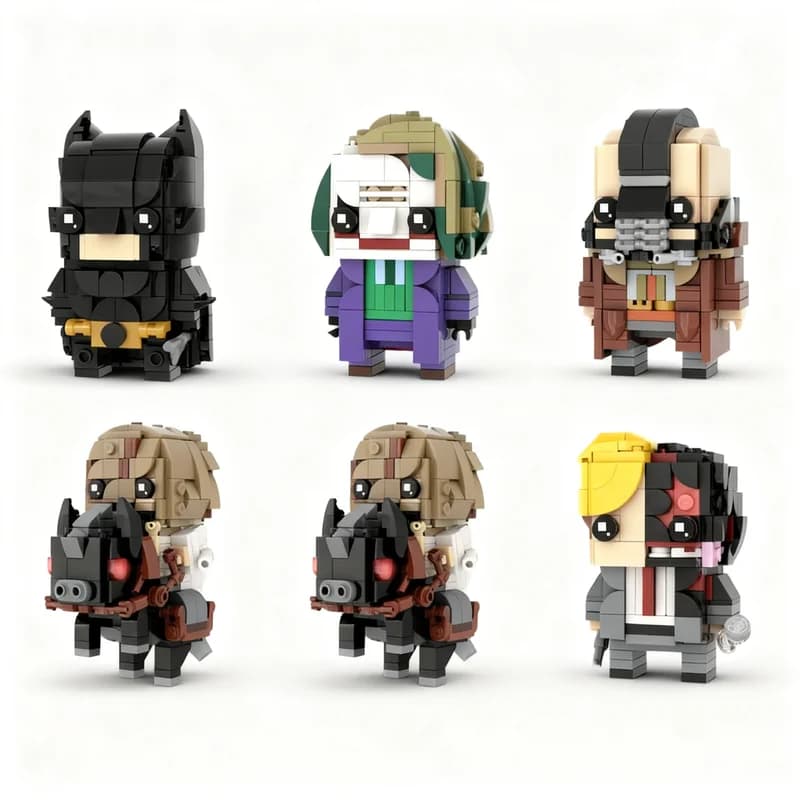 2149pcs MOC The Dark Knight BrickHeadz Collection - The Dark Knight Trilogy Model Building Blocks Christmas Gifts Toys DIY 3D