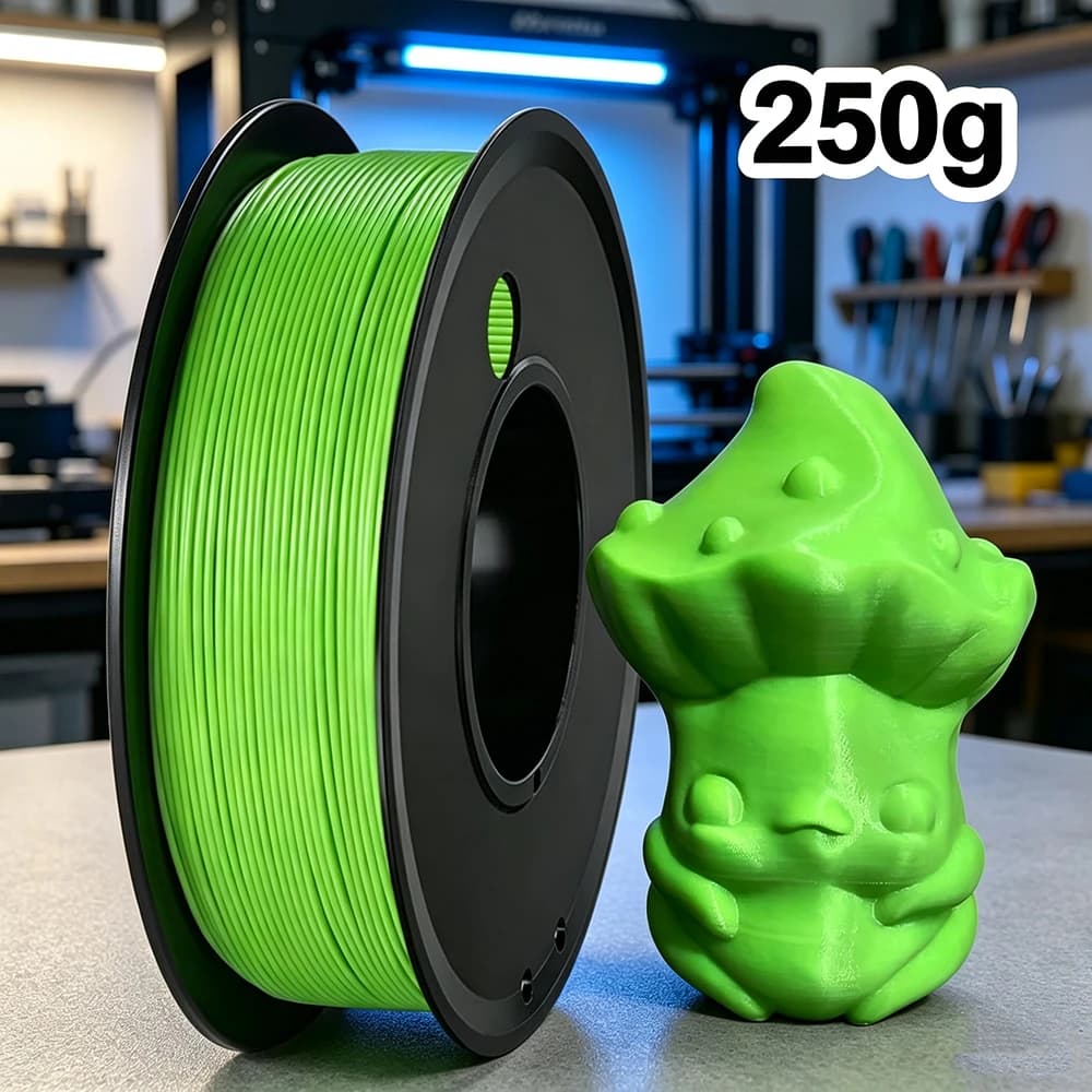3D Printer Filament PLA Apple Green Filament 250g, 1.75mm Dimension Accuracy +/- 0.03mm, 3D Printing Filament pla green Independent vacuum packaging